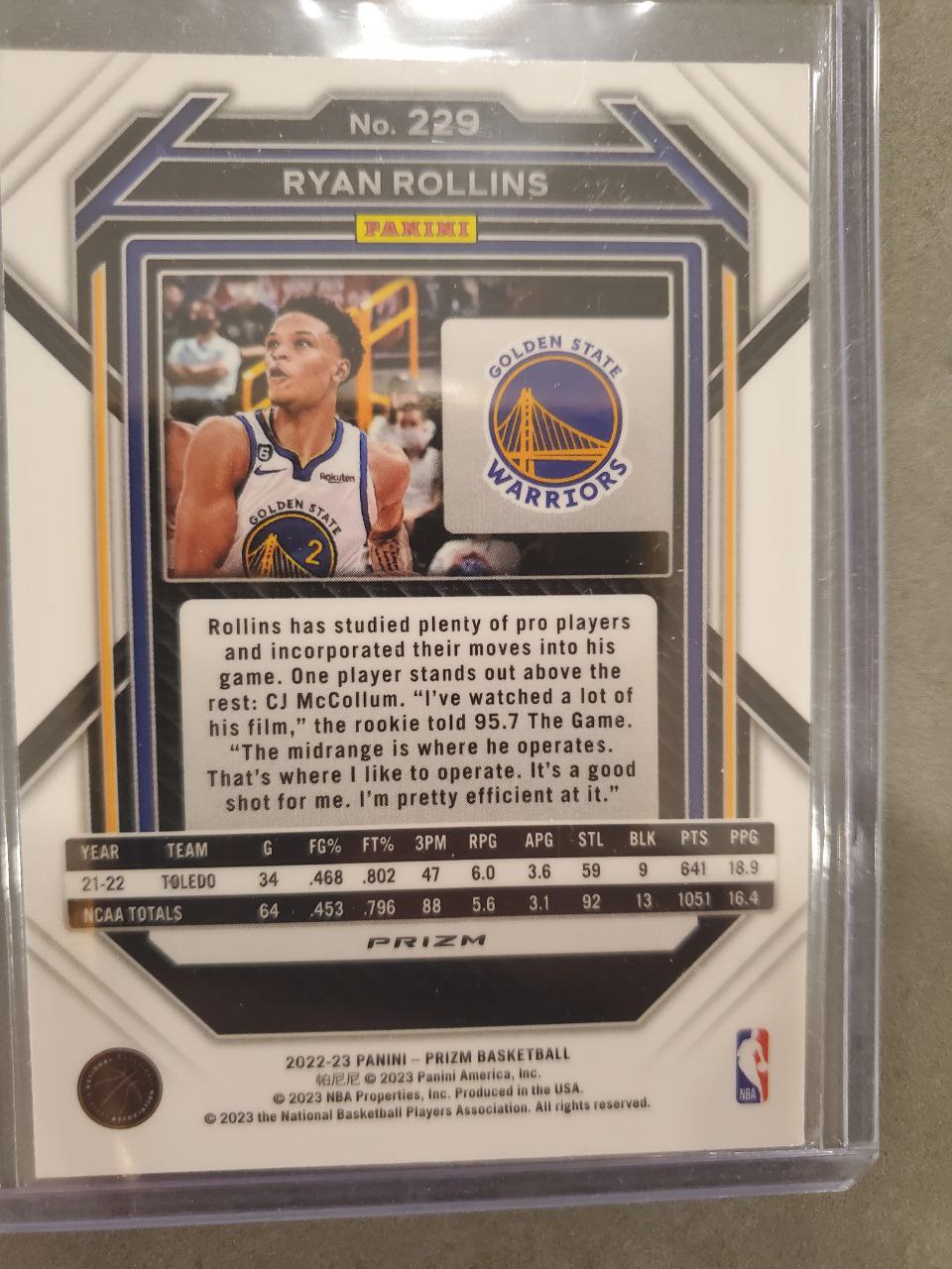 2022-23 Basketball Ryan Rollins